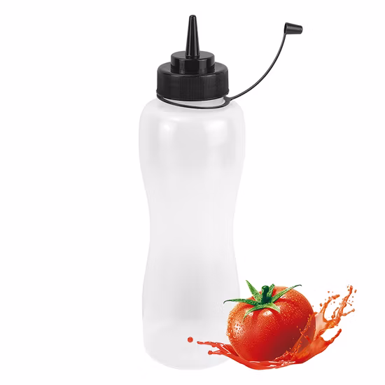 Competitive Disposable Condiment Container Non-Drip Plastic Squeeze Sauce Jar Ketchup Chili Honey Hot Sauce Packaging Bottle
