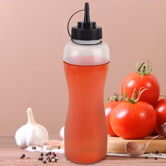 Competitive Disposable Condiment Container Non-Drip Plastic Squeeze Sauce Jar Ketchup Chili Honey Hot Sauce Packaging Bottle